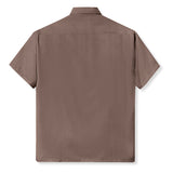 Parisian Linen Short Sleeve Shirt - Brown