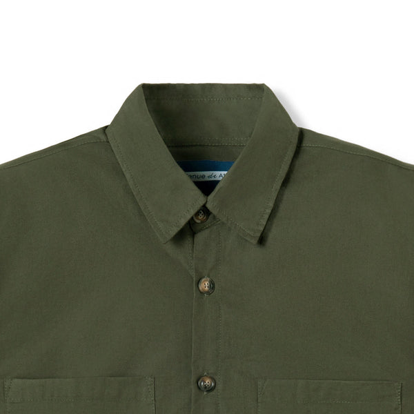 FACTORY SALE - City Shirt Double Pocket Long Sleeve Olive